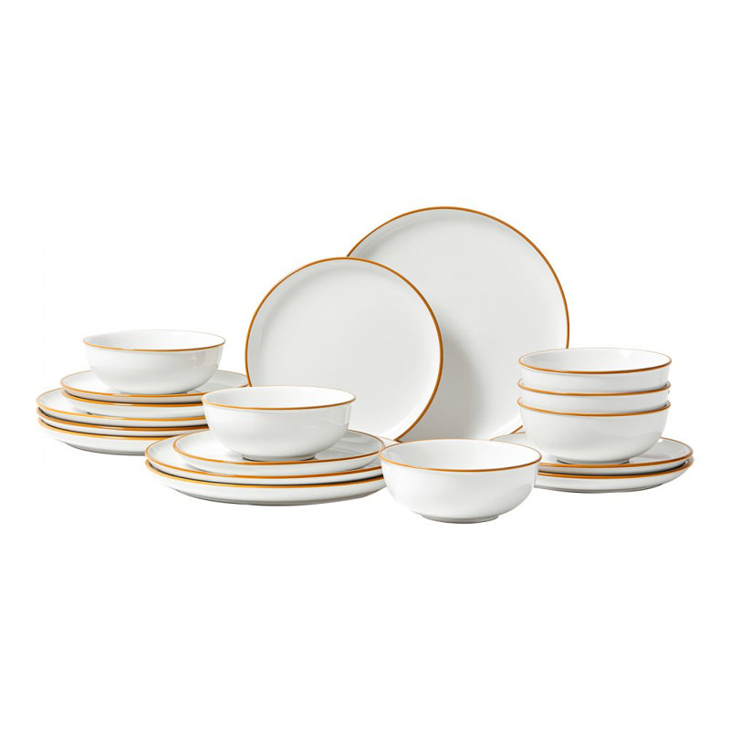 Piece Ceramic Dinnerware Set - Service for 6