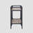 Rustic Oak and Charcoal 2-shelf Serving Cart