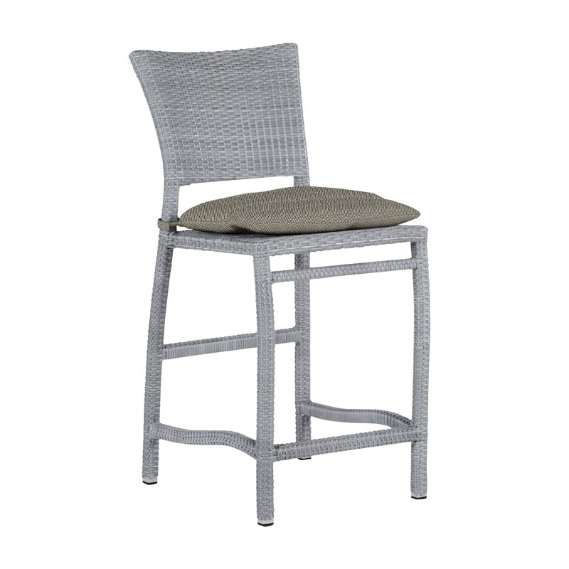 Tabouret de comptoir 24 po Skye - Huître, Huître, Pas de soudure, Intermix écorce