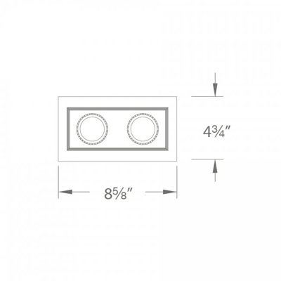8.625'' Dimmable Multi-Spotlight Recessed Lighting Kit