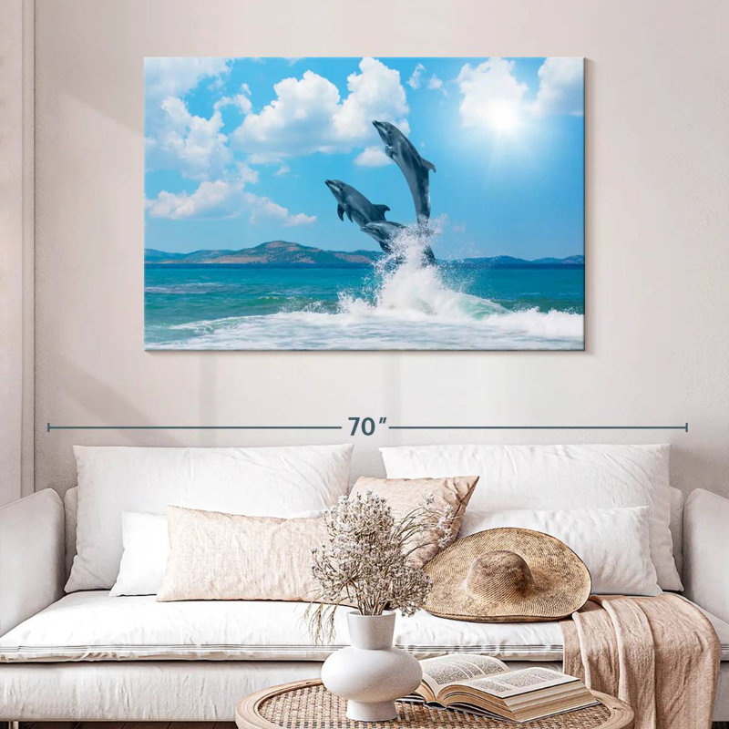 Brampt Dolphin Paradise, 32" H x 48" W