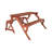 Alicia 4 - Person Wood Patio Dining Set with Rectangular Table
