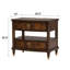 Table de chevet de style traditionnel 1pc