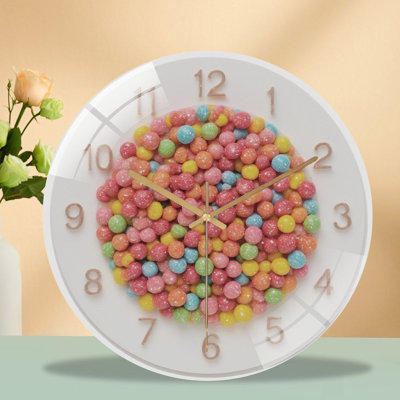 Horloge murale en verre 12 po