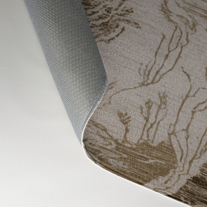 Tapis intérieur et extérieur gris Nature, Rectangle 5 pi x 7 pi