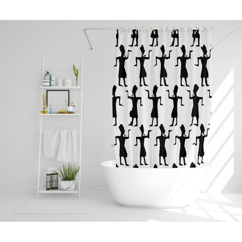 Rathulf Polyester Shower Curtain Set, 168cm H x 168cm W