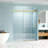 56" - 60" W x 76" H Frameless Soft-closing Single Sliding Shower Door-117466045