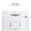 Meuble-lavabo de salle de bain avec lavabo simple
