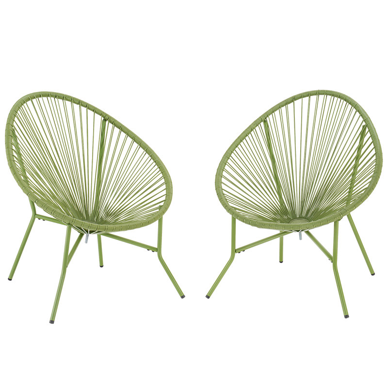 2-Piece Outdoor Seating Acapulco Chair, Green
