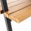 Table en bois avec support pour plante - 88,57 po x 40,33 po x 80,09 po, teinte, reliée au métal