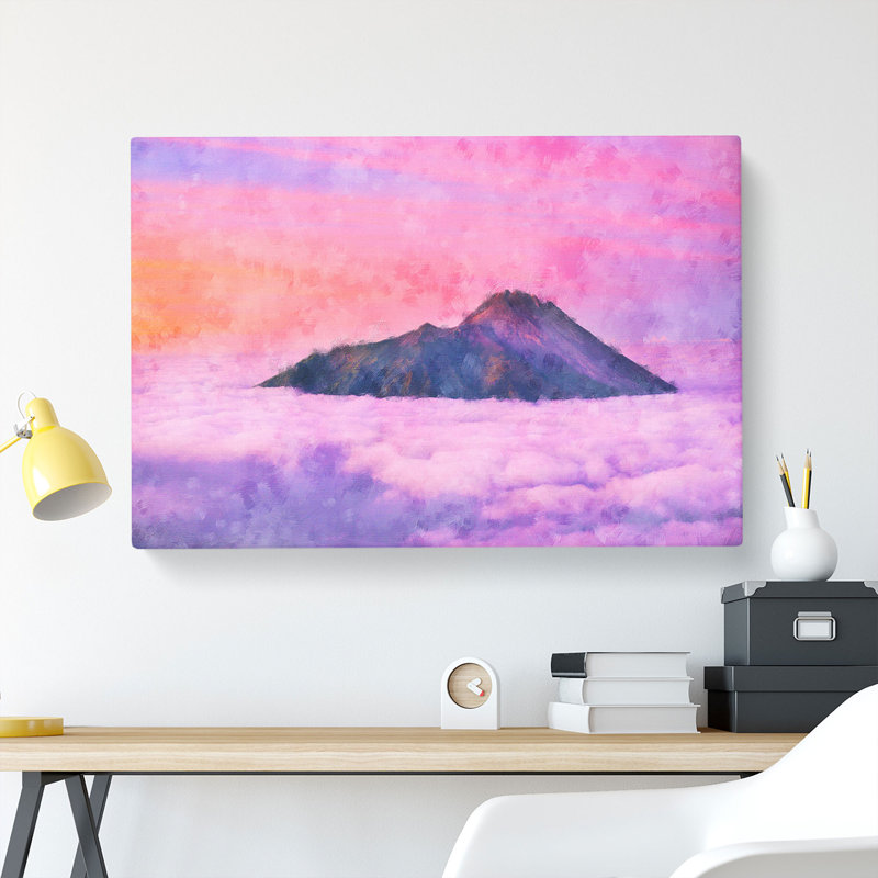 Mount Merapi In Indonesia - Wrapped Canvas, 60cm H x 91cm W x 3cm D