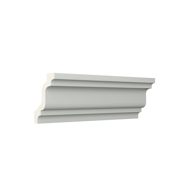 Moulure couronnée Endurathane Alia, H 2 po x P 3 1/8 po x F 3 3/4 po x L 94 1/2 po, apprêtée en usine