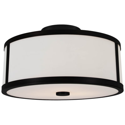 Janis Glass Semi Flush Mount