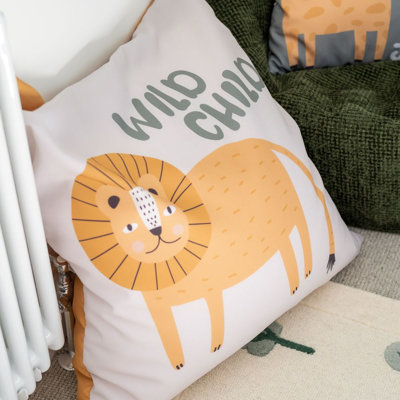 rucomfy Beanbags Kids Large Square Floor Cushion Bean Bag. Perfect for Chidrens Bedroom or Play-room. Giant Plush Pillow for Child with Filling. Machine Washable - 70 x 70cm