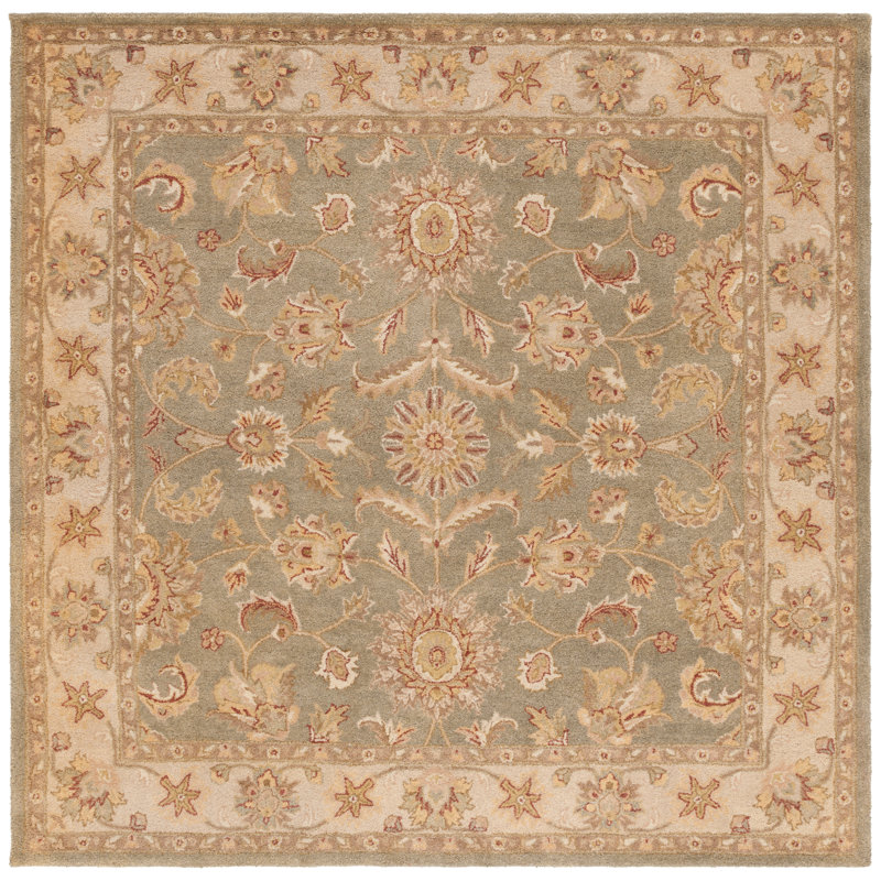 Dunbar Hand Tufted Wool Oriental Rug, Square 8'