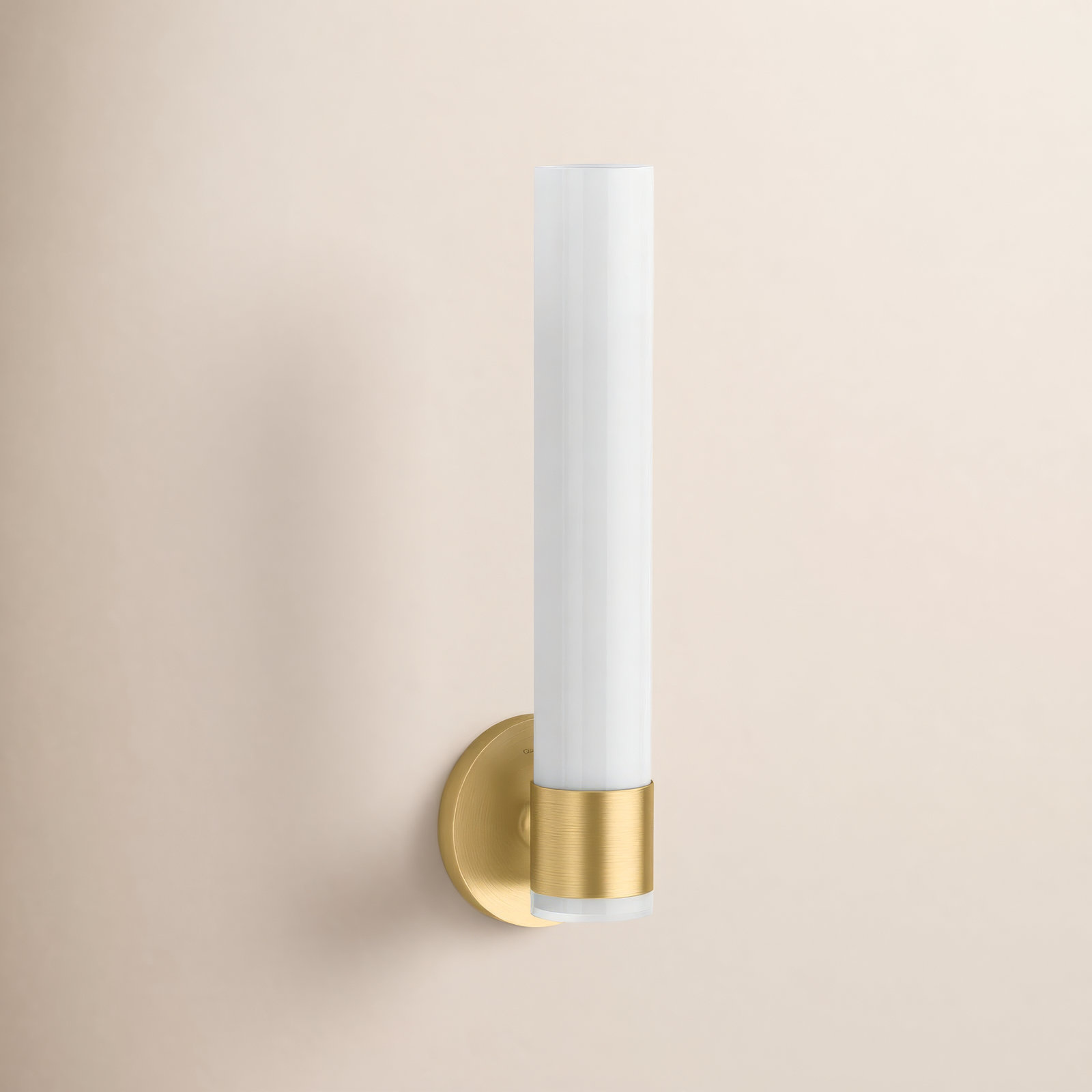 Kohler Purist Single Light Armed Sconce, Brushed Moderne Brass