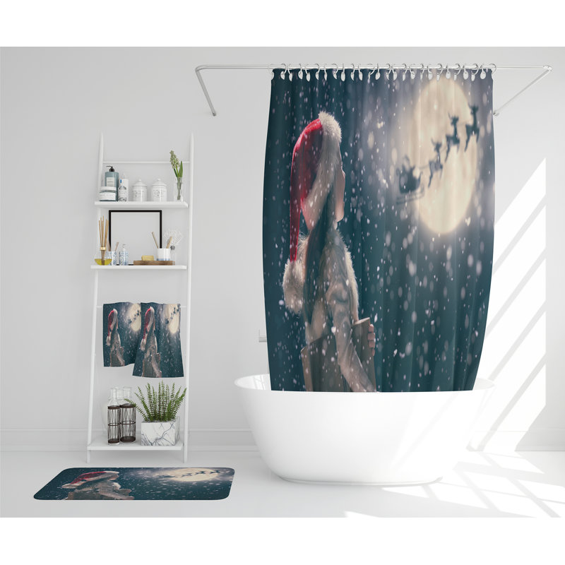 Loreen Polyester Shower Curtain Set