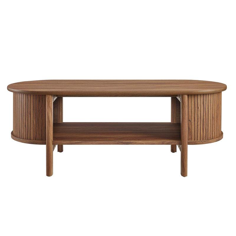 Table basse Modway Cadence, Noyer