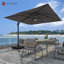 Parasol en porte-à-faux carré Gilda-242495841