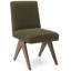 Chaise de salle à manger rembourrée en bois massif de 18 po Sueann (ensemble de 8)-133068873