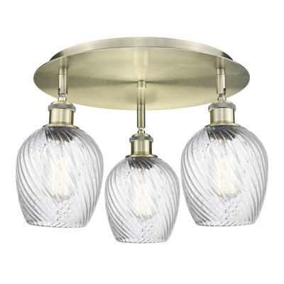 Plafonnier encastré 3 lumières 17 po Beka