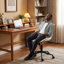 Fauteuil de bureau pivotant en similicuir avec roulettes Brionni-87784337