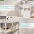 47" Built-in Outlets L-Shaped Computer Desk with Drawers & Storage Shelves, White