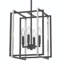 Luminaire suspendu rectangulaire 4 lumières Isiah-260656065