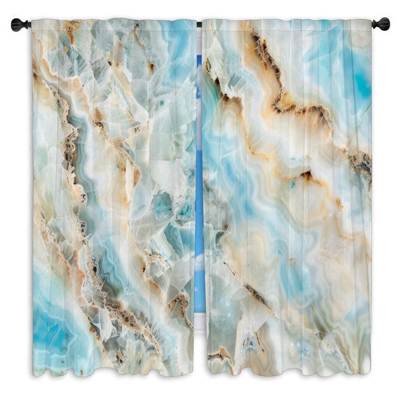Paire de rideaux obscurcissant en polyester Marvalene, L 40 po x L 82 po