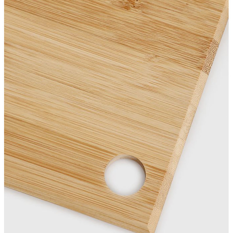 Planche à découper robuste en bois de bambou, 12 po x 9 po