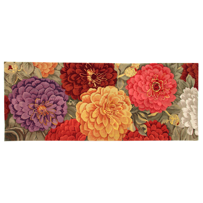  - Tapis de couloir «Pivoine» - Taille 4 pi x 10 pi