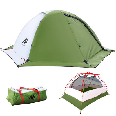 2 Person Backpacking Tent, Waterproof  Outdoor Tent For 4 Seasons Camping Hiking And Mountaineering