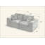 Canapé moderne en nuage de chenille, librement combinable, confortable pour s'asseoir, convient aux meubles de salon modernes dans les maisons, les appartements et les bureaux-793011047
