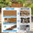 All-Weather HIPS Raised Garden Bed with Legs & Drainage Holes - 34x30x18 in Raised Planter for Backyard Patio - Gardeners Outdoor Gardening（Teak）-121707069-124579460