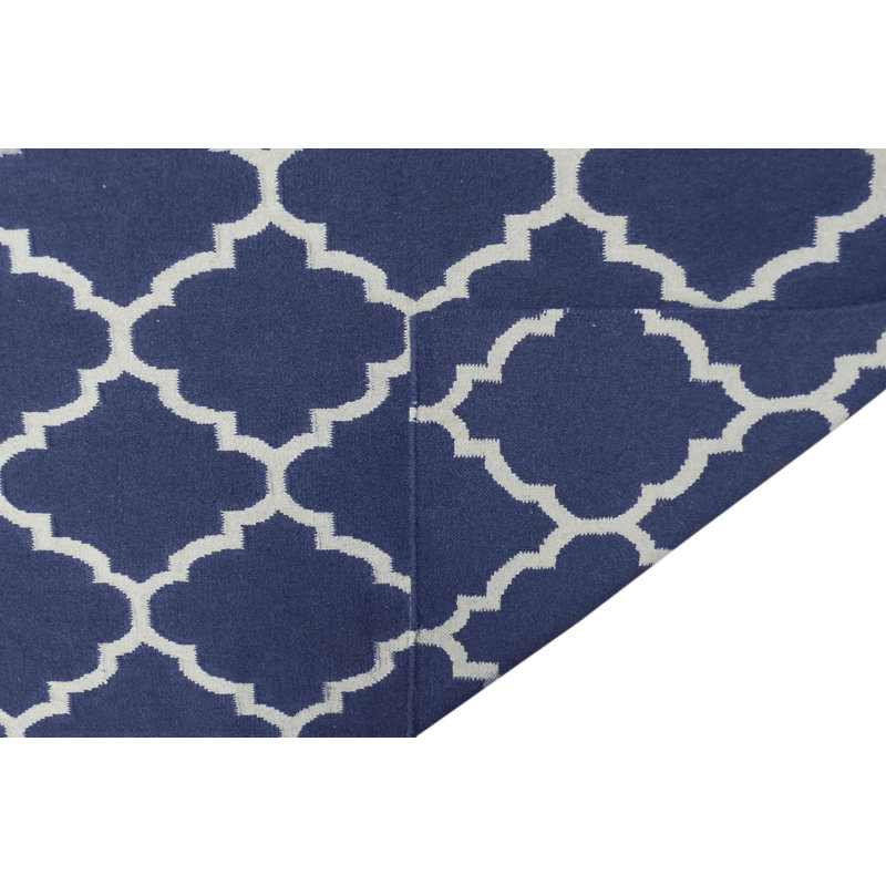 Elizabeth Rectangle Geometric Wool Area Rug, Rectangle 155 x 240cm