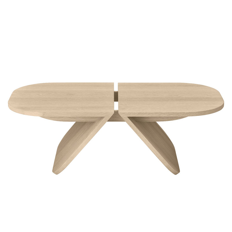 AVIO Oak End Table, 31" H X 100" W X 54" D, Oak