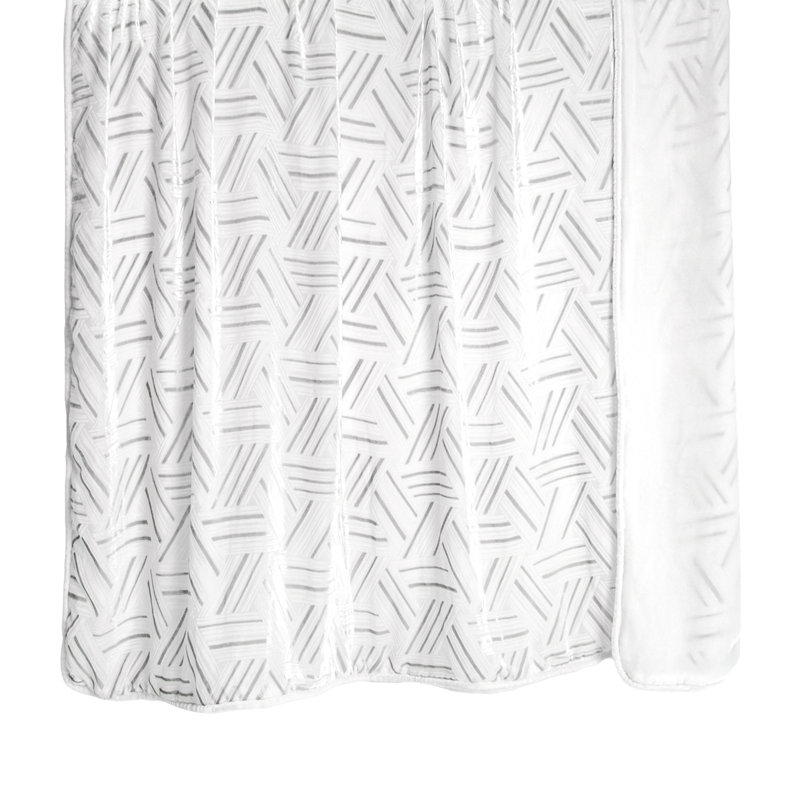 Entwined Throw, White, 52" W x 74" L