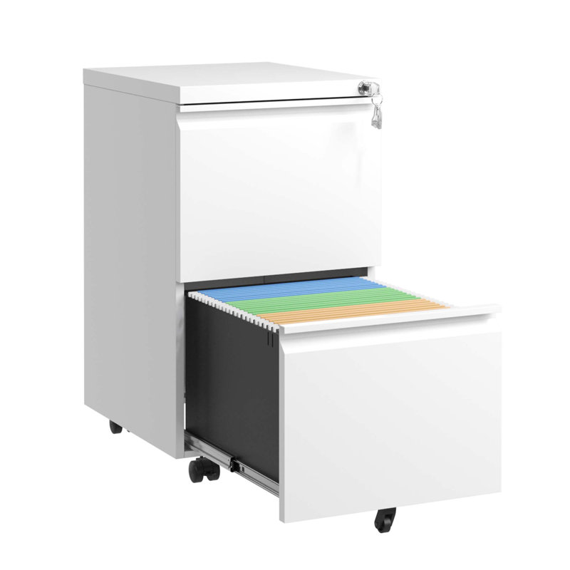 Classeur mobile compact - Sécurité verrouillable - Tout en acier - Pour le bureau / la maison