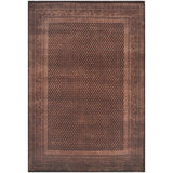 Hand Knotted Area Rug in Brown