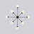 Donato 8 - Light Dimmable Sputnik Spider Chandelier-2063046911-2063046904