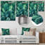«Green Leafs» Harmony - feuilles, art mural en métal, salon-92735797