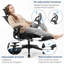 Chaise de bureau ergonomique en filet avec accoudoirs réglables et dossier pliable, chaise de bureau haut dossier à assemblage minimal-809518339