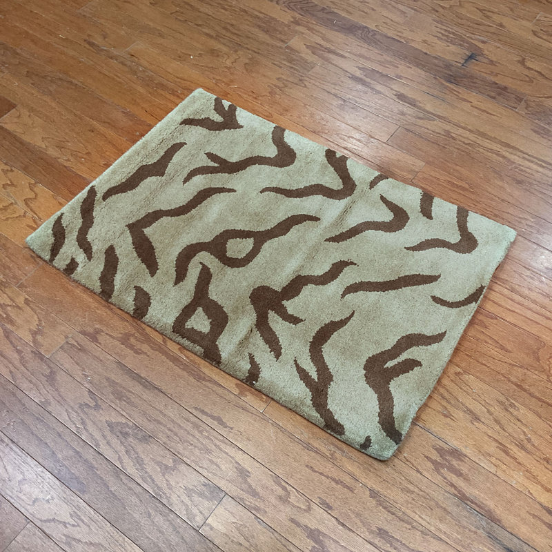 Indo Wool Animal Print Indoor Rug, Rectangle 2' x 3'
