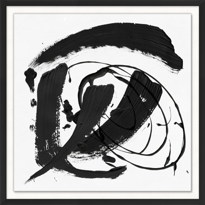 Practice Stroke 1' Framed Print on Glass