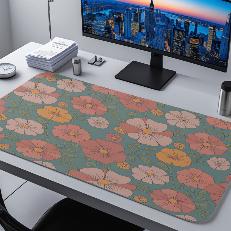 Polyester Desk Pad, 14.4x12.1