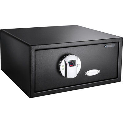 0.79 Cu Ft Biometric Protected Box, Advanced Fingerprint Technology, 120 User Entries, Black, Steel, -, Silent Working, Emergency Key Storage Safe, Protection, Capability, - Build, Use, Keys