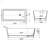 67 Inch Freestanding Solid Surface Soaking Bathtub For Bathroom