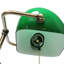 Lampe de bureau Roosevelt Executive Banker, nickel antique, abat-jour vert, 38 cm de hauteur-63616460