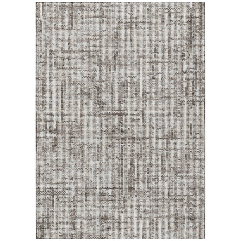 Machine Washable Indoor/Outdoor Amanda ACN2130 Striped Rug, Rectangle 3' x 5'