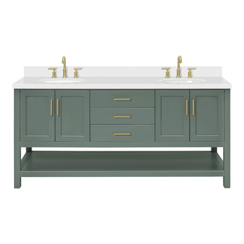 Magnolia Bath Vanity Oval Basin S073DWQ, Vintage Green, Oval